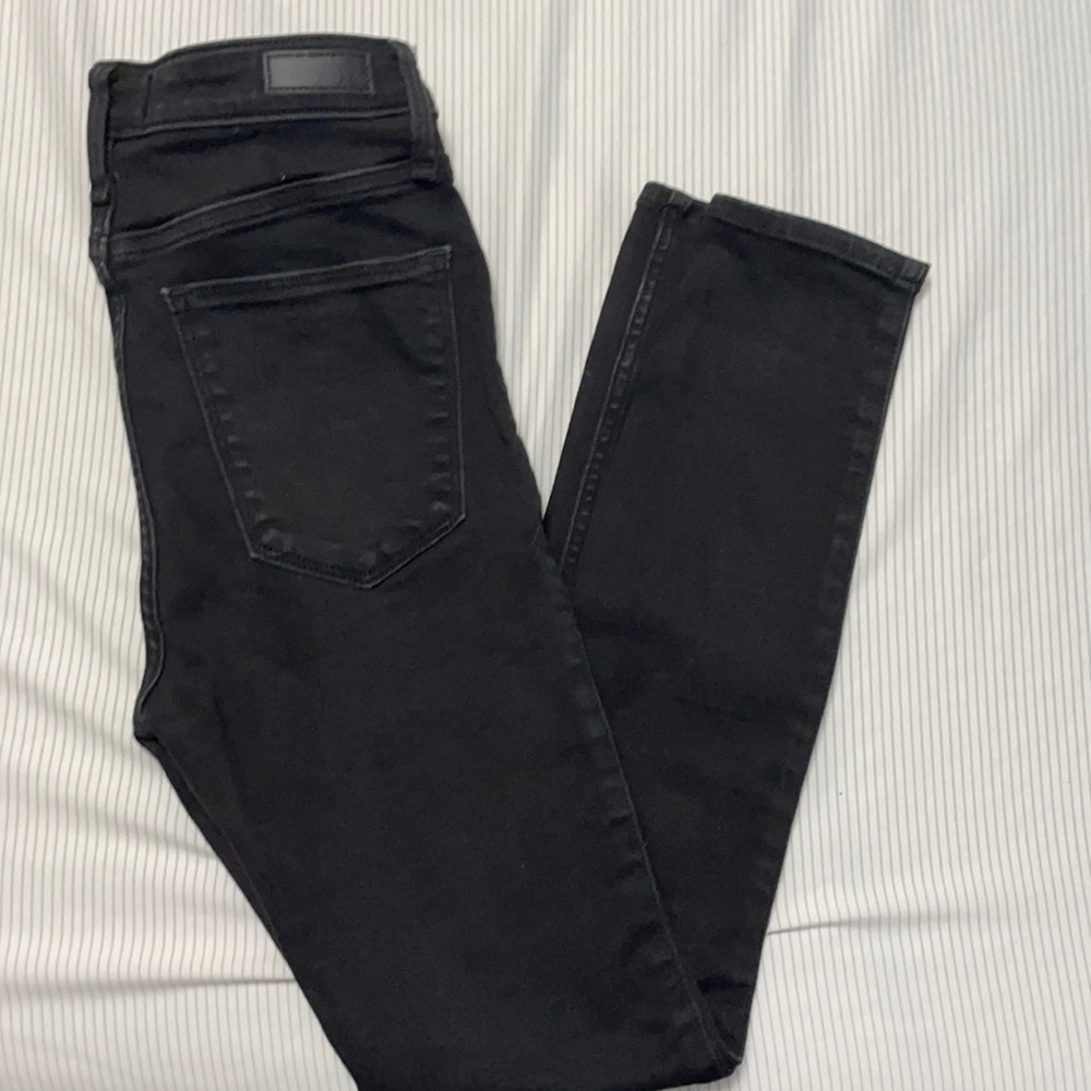Black high rise Simone A&F jeggings 26/2 short